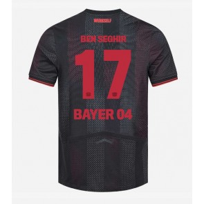 Billiga Bayer Leverkusen Eliesse Ben Seghir #17 Hemmatröja 2025-26 Kortärmad